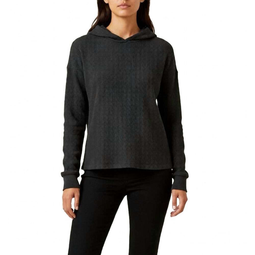 NEW MODODOC long sleeve cropped hoodie in black